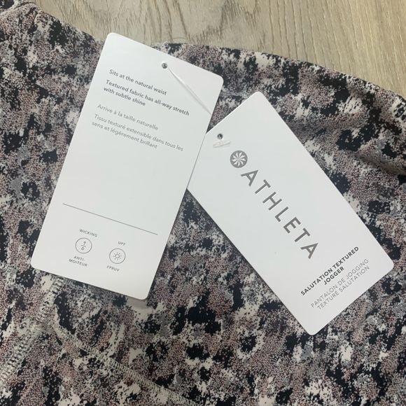 NWT Athleta Salutation Textured Jogger Plus Size 1X Meadow Chocolate - Picture 10 of 11